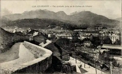 Ak Chambéry Savoie, Gesamtansicht, aufgenommen vom Colline du Lemenc