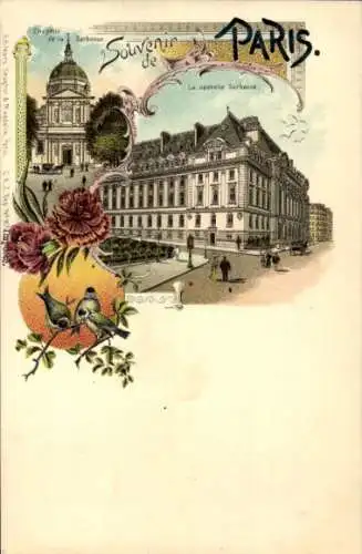 Litho Paris V, Chapelle und die neue Sorbonne