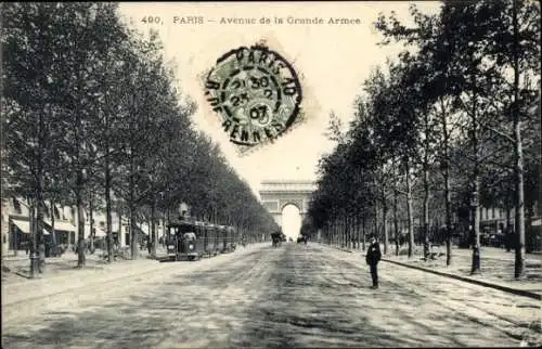 Ak Paris XVII., Avenue de la Grande Armée