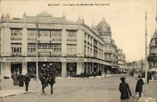 Ak Belfort Beffert Beffort Territoire de Belfort, Galeries Modernes, Rue Carnot