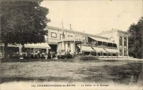 Ak Charbonnières les Bains Rhône, Casino, Kiosque