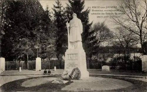 Ak La Ferte sous Jouarre Seine et Marne, Moument commemorant a memoire des enfants