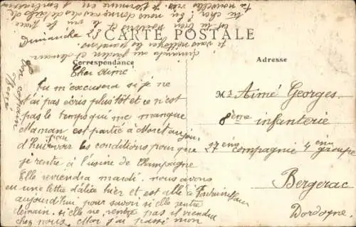 Ak Malesherbes Loiret, Taverne du Rocher