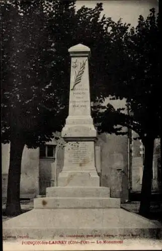 Ak Le Val Larrey Côte d'Or, Monument