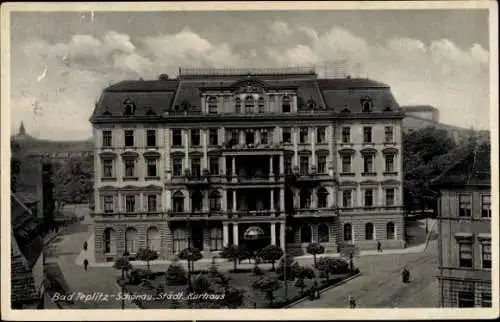 Ak Teplice Šanov Teplitz Schönau Region Aussig, Städtisches Kurhaus