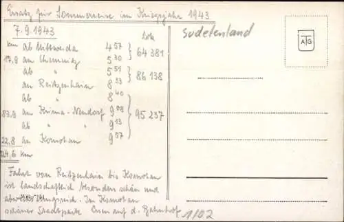 Ak Chomutov Komotau Region Aussig, Gesamtansicht