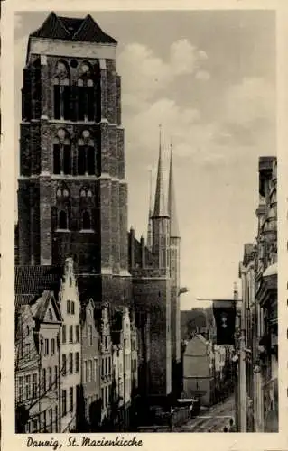 Ak Gdańsk Danzig, Sankt Marienkirche