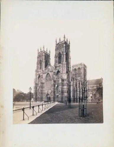 Kabinett Foto York Yorkshire England, York Minster, 1894