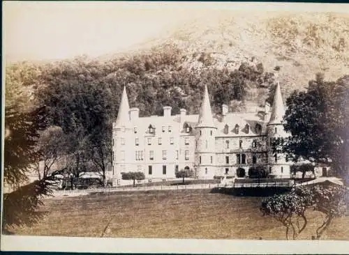 Kabinett Foto Schottland, The Trossachs Hotel, Loch Achray, 1894