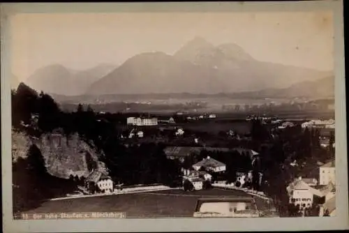 Kabinett Foto Salzburg, Der Hohe Staufen vom Mönchsberg aus gesehen, 1895