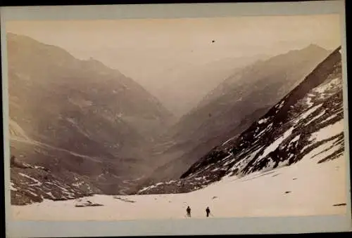 Kabinett Foto Salzburg, Pfandlscharte gegen Ferleiten, 1895