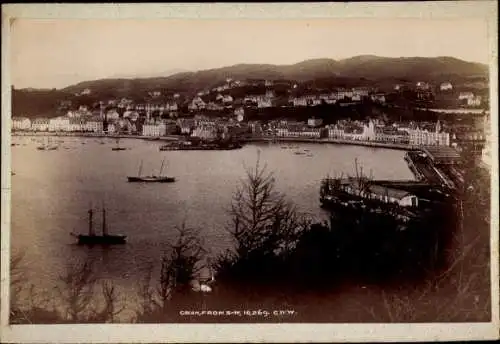 Kabinett Foto Oban Schottland, Blick auf den Ort, 1894