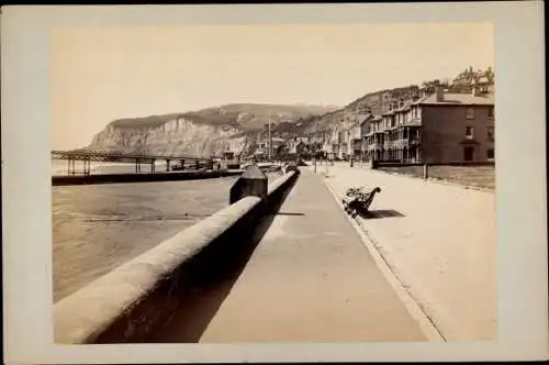 Kabinett Foto Shanklin Isle of Wight South East, Teilansicht vorn Norden aus gesehen, 1896