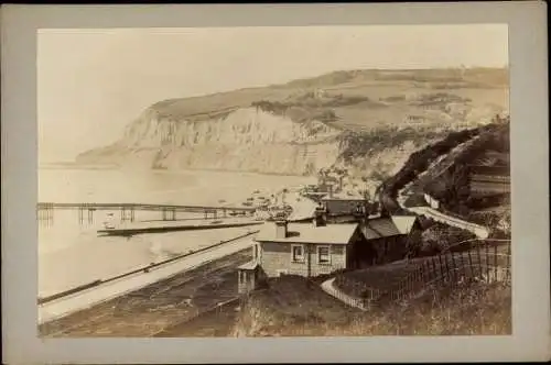 Kabinett Foto Shanklin Isle of Wight England, Teilansicht, Steg, 1896