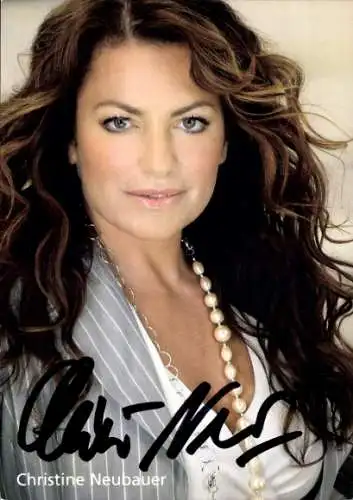 Ak Schauspielerin Christine Neubauer, Portrait, Autogramm