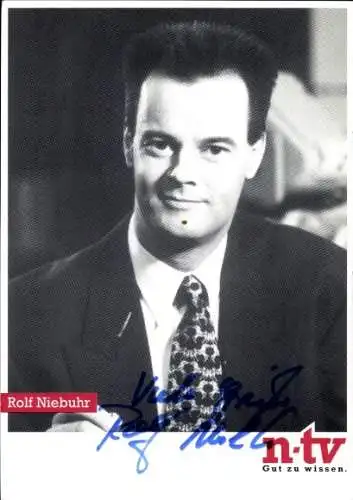 Ak Schauspieler Rolf Niebuhr, Portrait, Autogramm