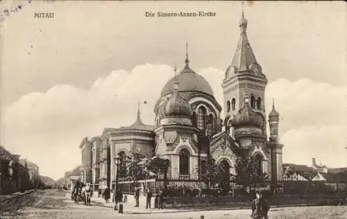 Ak Jelgava Mitau Lettland, Simeon-Annen-Kirche