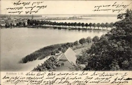 Ak Malchow in Mecklenburg, Blick von der Klosterkirche