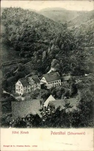 Ak Bad Peterstal Griesbach im Schwarzwald Baden, Hotel Hirsch