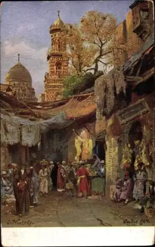 Künstler Ak Weescks, Kairo Kairo Ägypten, Rue