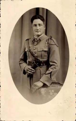 Präge Foto Französischer Soldat in Uniform, Porträt