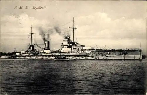 Ak Deutsches Kriegsschiff S.M.S. Seydlitz, Kaiserliche Marine