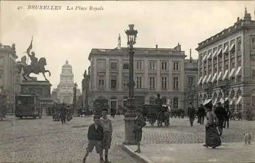 Ak Bruxelles Brüssel, Place Royale