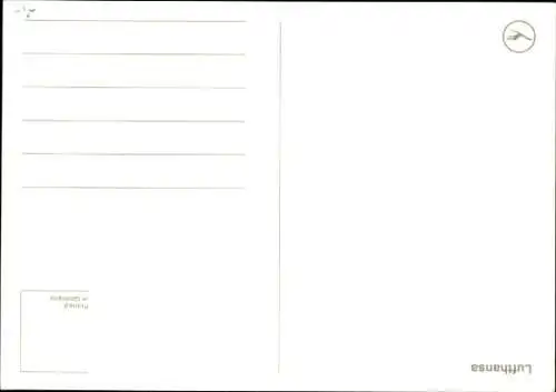 Ak Deutsche Passagierflugzeuge, Lufthansa, D AIBA, BA, BD