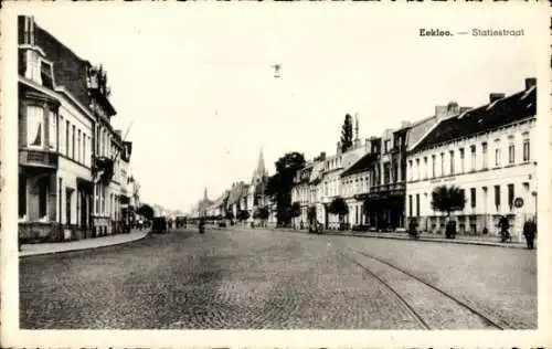 Ak Eecloo Eeklo Ostflandern, Statiestraat