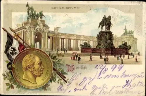 Litho Berlin, Nationaldenkmal, Kaiser Wilhelm I.