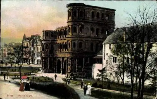 Ak Trier an der Mosel, Porta Nigra, Hotel Reichshof