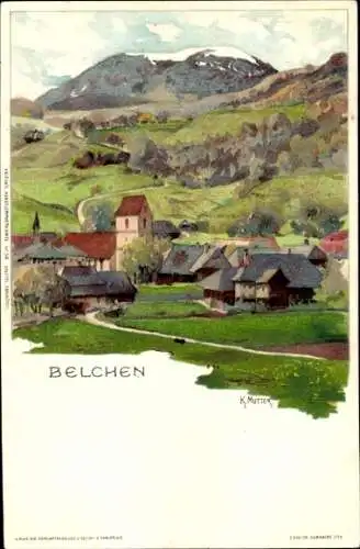 Künstler Litho Mutter, K., Münstertal im Schwarzwald, Belchen