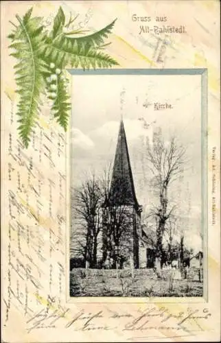 Passepartout Ak Hamburg Wandsbek Rahlstedt Altrahlstedt, Kirche