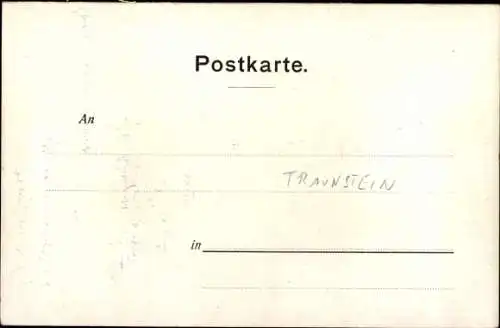 Künstler Litho Braun, L., Traunstein, St. Georgiritt, Fahne, Reiter