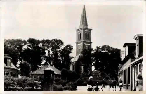 Ak Menaldum Waadhoeke Friesland Niederlande, Herv. Kirche