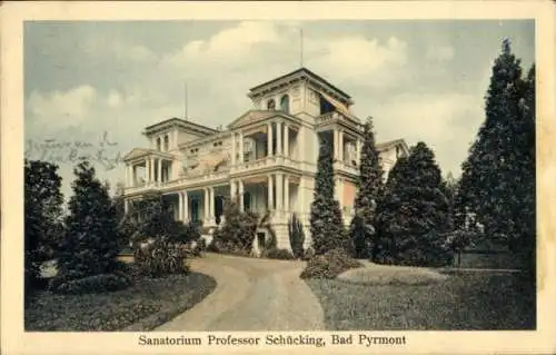 Ak Bad Pyrmont in Niedersachsen, Sanatorium Professor Schücking