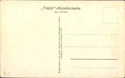 Künstler Ak Frankfurt am Main, Festhalle mit Hohenzolleranlage