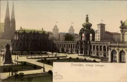 Ak Dresden Altstadt, Königlicher Zwinger