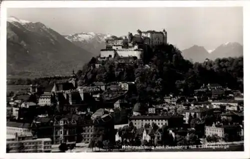 Ak Salzburg in Österreich, Festung Hohensalzburg, Nonnberg, Lattengebirge