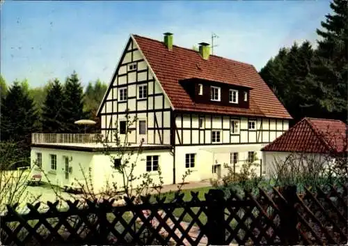 Ak Körbecke Möhnesee in Westfalen, Schullandheim des Landschaftsverbandes Westf.-Lippe