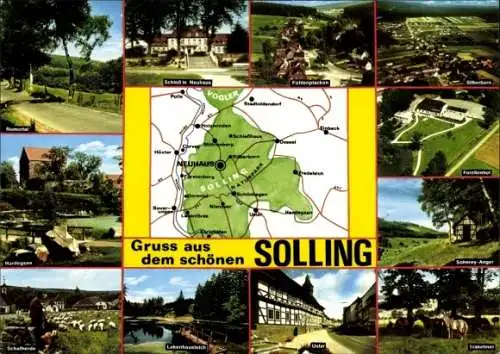 Ak Neuhaus im Solling Holzminden Niedersachsen, Schloss, Fohlenplacken, Silberborn, Uslar, Hardegsen