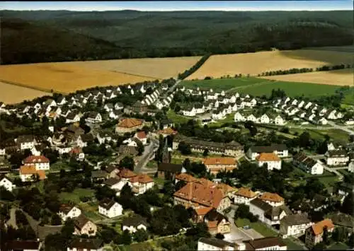 Ak Fürstenberg an der Weser, Teilansicht, Fliegeraufnahme