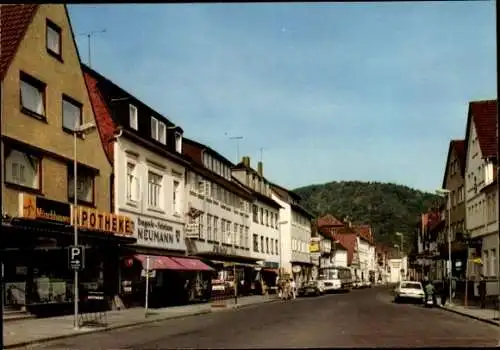 Ak Bodenwerder an der Weser, Große Straße, Münchhausen-Apotheke, Geschäft Neumann