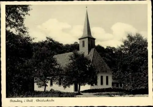 Ak Stromberg Oelde in Westfalen, Christuskirche