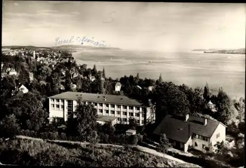 Ak Überlingen am Bodensee, Sanatorium am Bodensee, Dr. med. Otto Buchinger, Panorama