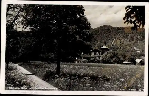 Ak Schönau am Königssee bei Berchtesgaden Oberbayern, Hotel und Pension Panorama