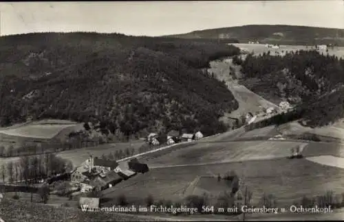 Ak Warmensteinach Oberfranken Bayern, Panorama, Geiersberg, Ochsenkopf