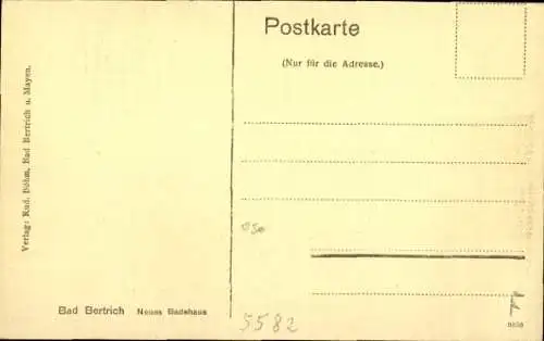 Ak Bad Bertrich an der Mosel Eifel, Neues Badehaus