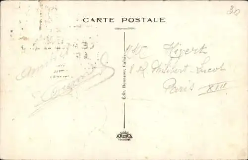 Ak Calais Pas de Calais, Strand, Kasino