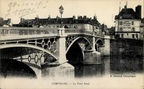 Ak Compiègne Oise, Pont Neuf